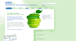 Desktop Screenshot of ahimafoundation.org