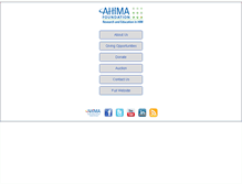 Tablet Screenshot of ahimafoundation.org